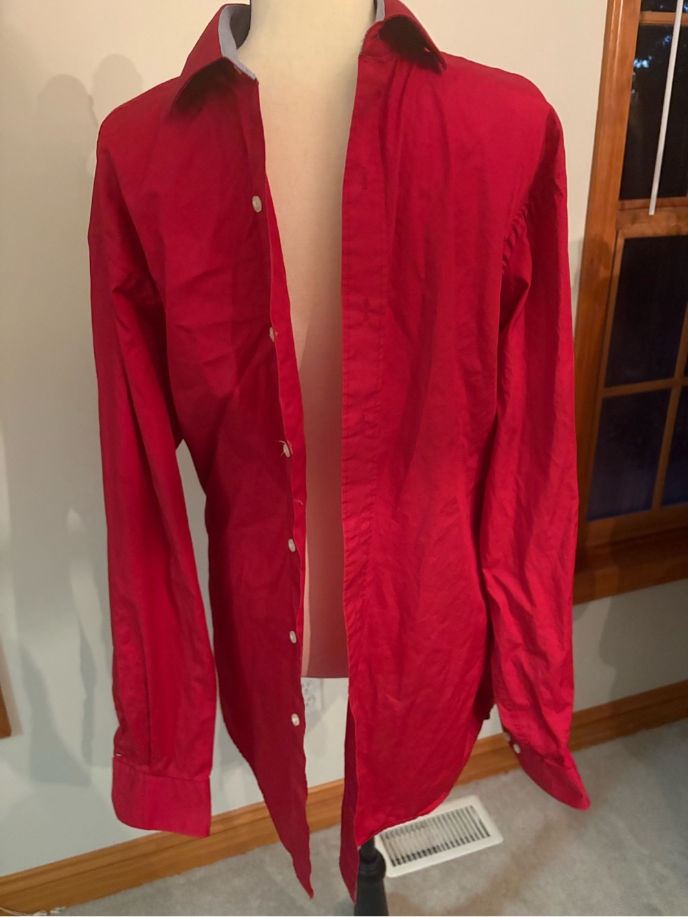 Tommy Hilfiger Red Lightweight Shirt Jacket